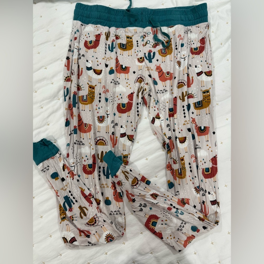 Little Sleepies Women's Pajama Pants Llama Love size small